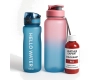 Zestaw Butelka na wodę, sportowy bidon HELLO WATER + Bidon sportowy 1L do codziennego użytku + Leather Expert Colourant