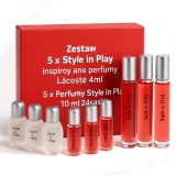 Zestaw 5 x Style in Play inspirowane perfumy Lacoste 4ml + 5 x Perfumy Style in Play 10 ml zapach