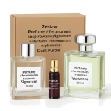 Zestaw Perfumy z feromonami inspirowane Signature + Perfumy z feromonami inspirowane Dark Purple + Perfumy z feromonami