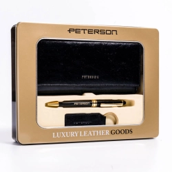 Peterson zestaw portfel+długopis+brelok