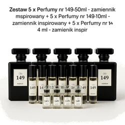 Zestaw 5 x Perfumy nr 149 50ml - zamiennik inspirowany + 5 x Perfumy nr 149 10ml - zamiennik inspirowany + 5 x Perfumy n Zestaw 5 x Perfumy nr 149 50ml - zamiennik inspirowany + 5 x Perfumy nr 149 10ml - zamiennik inspirowany + 5 x Perfumy n