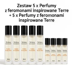Zestaw 5 x Perfumy z feromonami inspirowane Terre + 5 x Perfumy z feromonami inspirowane Terre