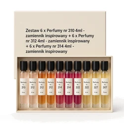Zestaw 6 x Perfumy nr 310 4ml - zamiennik inspirowany + 6 x Perfumy nr 312 4ml - zamiennik inspirowany + 6 x Perfumy nr