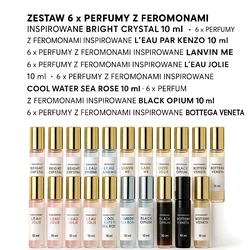 Zestaw 6 x Perfumy z feromonami inspirowane Bright + 6 x Perfumy z feromonami inspirowane L Eau par + 6 x Perfumy z fero