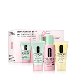 Zestaw Clinique Healthy Skin Routine Mini Kit Skin Type 3 Facial Soap Oily 30ml + Clarifying Lotion 3 60ml + Oil-Free Gel 30ml