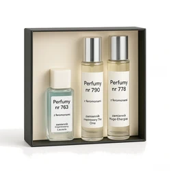 Zestaw Perfumy nr 763 4ml z feromonami - zamiennik + Perfumy nr 790 33ml z feromonami - zamiennik + Perfumy nr 778 33ml