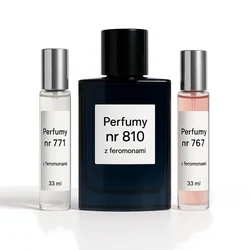 Zestaw Perfumy nr 771 33ml z feromonami - zamiennik + Perfumy nr 810 100ml z feromonami - + Perfumy nr 767 33ml z feromo
