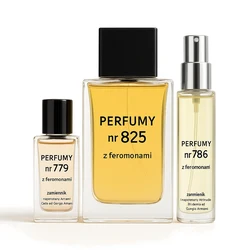 Zestaw Perfumy nr 779 4ml z feromonami - zamiennik + Perfumy nr 825 250ml z feromonami - + Perfumy nr 786 33ml z feromon