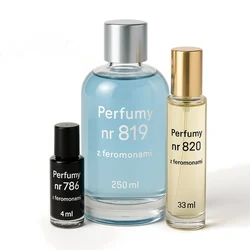 Zestaw Perfumy nr 786 4ml z feromonami - zamiennik + Perfumy nr 819 250ml z feromonami - + Perfumy nr 820 33ml z feromon