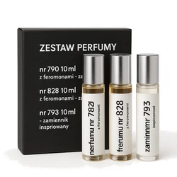 Zestaw Perfumy nr 790 10ml z feromonami - zamiennik + Perfumy nr 828 10ml z feromonami - zamiennik + Perfumy nr 793 10ml