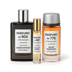 Zestaw Perfumy nr 804 100ml z feromonami - + Perfumy nr 807 10ml z feromonami - zamiennik + Perfumy nr 778 50ml z feromo