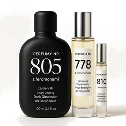 Zestaw Perfumy nr 805 100ml z feromonami - + Perfumy nr 778 33ml z feromonami - zamiennik + Perfumy nr 810 10ml z feromo