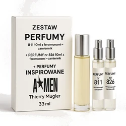 Zestaw Perfumy nr 811 10ml z feromonami - zamiennik + Perfumy nr 826 10ml z feromonami - zamiennik + Perfumy inspirowane