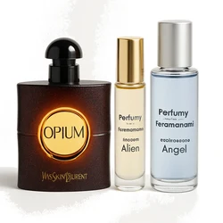 Zestaw Perfumy Opium Yves Saint Laurent 50 ml + Perfumy z feromonami inspirowane Alien + Perfumy z feromonami inspirowan