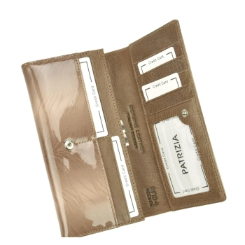 Portfel damski skórzany Patrizia  RFID taupe