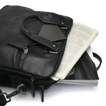 Torba na laptop męska skórzana marki Bellugio