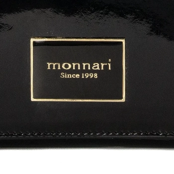 Portfel damski Monnari czarny elegancki poziomy klasyczny