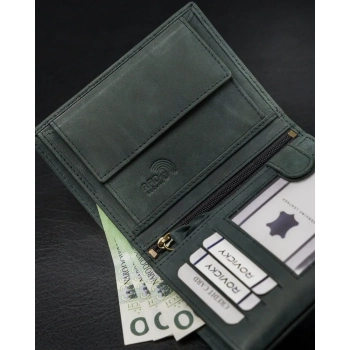 Portfel skórzany RFID LOREN do codziennego noszenia RFID
