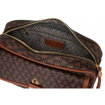 Torebka damska Lulu Castagnette brązowa listonoszka crossbody