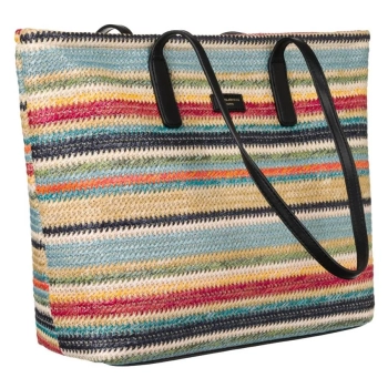 Torba na ramię David Jones materiałowa czarna elegancka