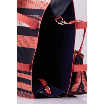 Shopper damski z kosmetyczką 2 w 1 do codziennego noszenia