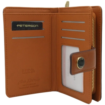 Portfel Męski Eko Skóra PETERSON PTN 002-F RFID | Portfele Męskie