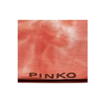 Torebka damska Pinko shopper pomarańczowa skóra naturalna duża