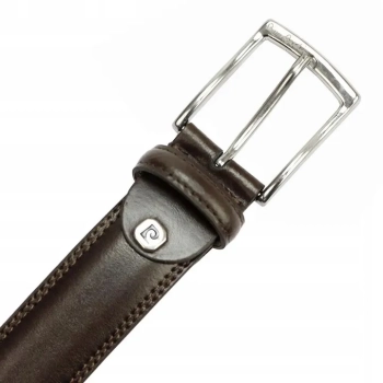 Skórzany Pasek Męski Pierre Cardin 915/35 DEGRADE - Ciemny Brąz