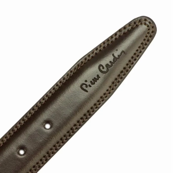 Skórzany Pasek Męski Pierre Cardin 915/35 DEGRADE - Ciemny Brąz