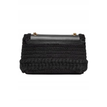 Torebka Pinko Love Classic Puff Crochet czarna  luksusowa torebka damska
