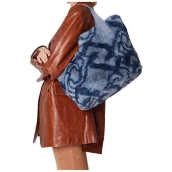 Torebka LIU JO L Tote AF2205 E0305 niebieska shopper duża