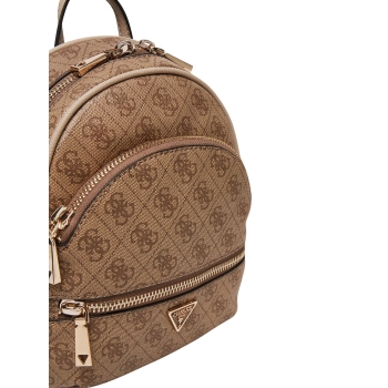Plecak damski GUESS Manhattan II beżowy monogram elegancki