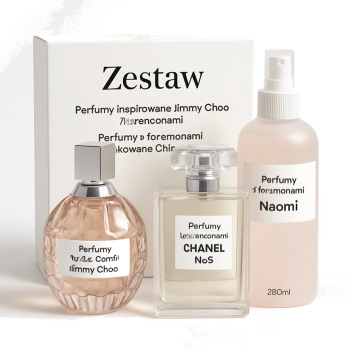 Zestaw Perfumy inspirowane Jimmy Choo z feromonami + Perfumy z feromonami inspirowane Chanel No 5 + Perfumy z feromonami