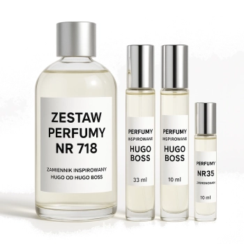 Zestaw Perfumy nr 718 250ml - zamiennik inspirowany + Perfumy inspirowane Hugo Boss 33 ml do + Perfumy inspirowane Hugo
