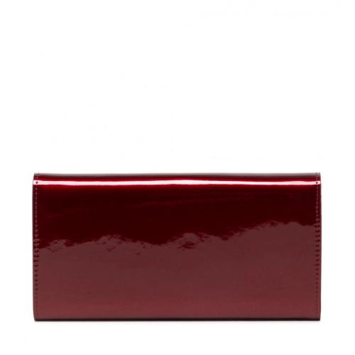 Peterson skórzany portfel damski czerwony lakier