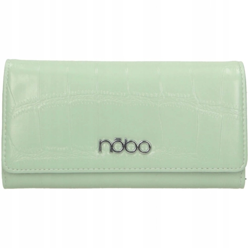 damski portfel NOBO duży pojemny elegancki zielony