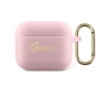 Guess GUA3SSSI AirPods 3 coverróżowy/pink Silicone Vintage Script