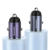 USAMS Ład. sam. 1xUSB+1xUSB-C C38 30WPD Fast Charge z wbudowanym pieścieniem fioletowy/purple CC206CC02 (US-CC206)