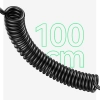 USAMS Ład. sam. 2xUSB-C 1xUSB-A C33 60Wwith spring cable Fast Charge czarny/black CC167CC01 (US-CC167)