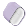 UNIQ etui Lino AirPods Pro 2 genSilicone (2022/2023) liliowy/lilac lavender