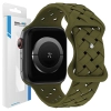 Beline pasek Apple Watch Silicone Woven38/40/41mm oliwkowy /oliver box