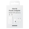 Ład. siec. Samsung EP-T1510XW 15WFast Charge + kabel USB-C/USB-C biały/white