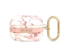 Guess GUAPHCHMAP AirPods Pro cover różowy/pink Marble Strap Collection