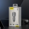 Ładowarka samochodowa Dudao R4Ultra 120W Power Delivery Quick Charge LED USB-A USB-C - szary