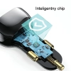 USAMS Ład. sam. C37 1xUSB+1xUSB-C 60W +kabel USB-C 30W PD+QC Fast Charge czarny/black CC192CC01 (US-CC192)
