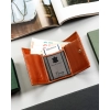 Portfel skórzany męski cienki mały slim wallet skóra naturalna zatrzask
