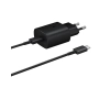 Ładowarka sieciowa Samsung 25W EP-TA800EBE USB-C z kablem Samsung EP-DA705BBE USB-C / USB-C opakowanie zastępcze - czarna