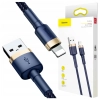 Kabel USB Lightning  Baseus Cafule 2.4A 1m (złoto-granatowy)