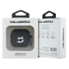 Karl Lagerfeld KLA4RUNCHK AirPods 4      cover czarny/black Silicone Choupette Head 3D