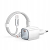 MCDODO SZYBKA ŁADOWARKA DO TELEFONU USB-C 45W GAN KABEL 1M TYP C BIAŁA
